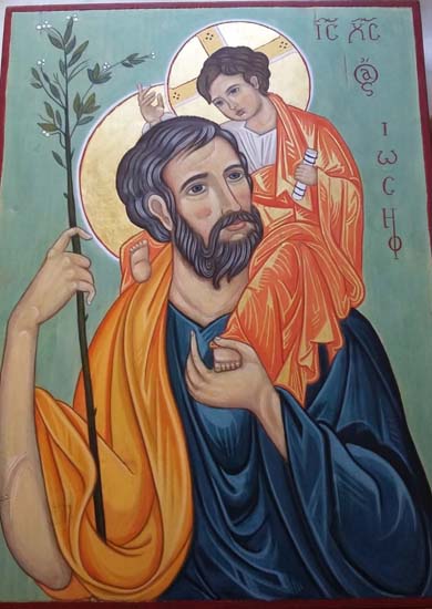 S. Giuseppe, 3. Icona scritta su legno di abete